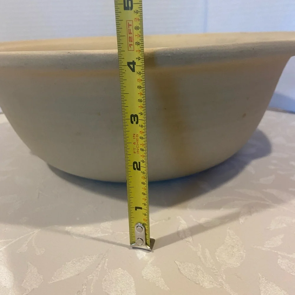 Pampered Chef Heritage Collection Non-Toxic Stoneware Bread Baking Bowl/Roaster